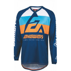 Bluza motocross ANSWER Syncron CC Jersey- BLUE/HYPER ORANGE Bluza motocross ANSWER Syncron CC Jersey- BLUE/HYPER ORANGE