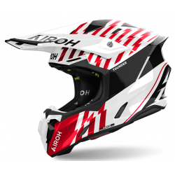 Casca motocross AIROH TWIST 3 THUNDER RED GLOSS Casca motocross AIROH TWIST 3 THUNDER RED GLOSS