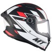 Casca MT STINGER 2 ZIVZE B5 MATT BLACK/WHITE/RED thumb