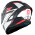 Casca MT STINGER 2 ZIVZE B5 MATT BLACK/WHITE/RED thumb