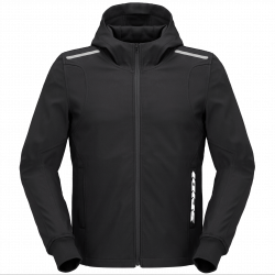 Hanorac moto SPIDI HOODIE ARMOR LIGHT BLACK