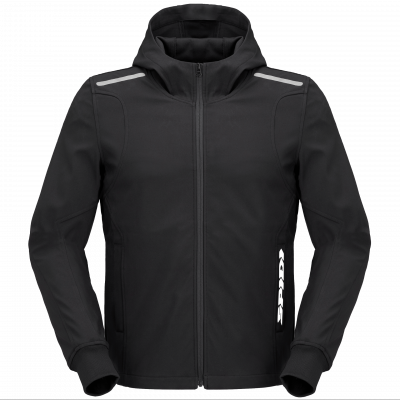 Hanorac moto SPIDI HOODIE ARMOR LIGHT BLACK