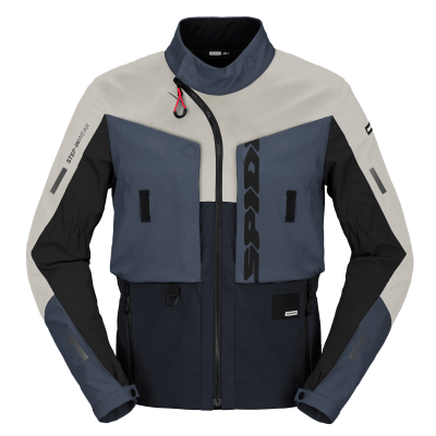 Geacă moto din material textil SPIDI FRONTIER ICE/BLUE
