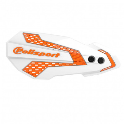 Handguard POLISPORT MX FLOW KTM/HUSQ/SHERCO/GAS GAS WHITE/ORANGE