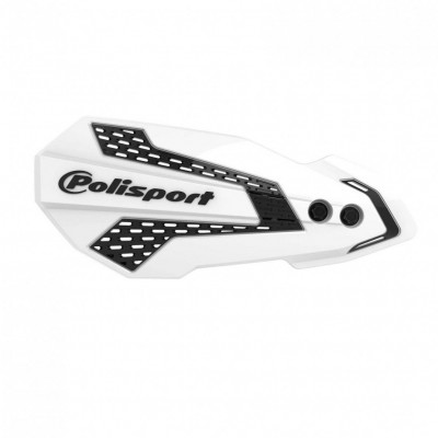 Handguard  POLISPORT MX FLOW  YAMAHA YZ/YZF/WR 2008 - 22 WHITE/BLACK 