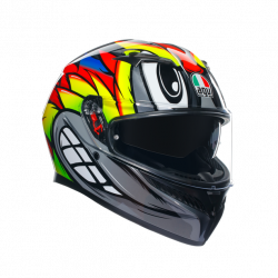 Casca AGV K3 -BIRDY 2.0 GREY/YELLOW/RED