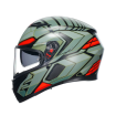 Casca AGV K3 - DECEPT MATT, Negru/Verde/Rosu thumb