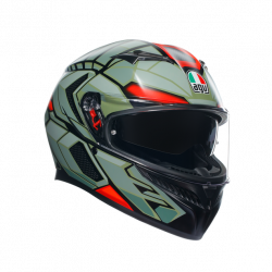 Casca AGV K3 - DECEPT MATT, Negru/Verde/Rosu Casca AGV K3 - DECEPT MATT, Negru/Verde/Rosu