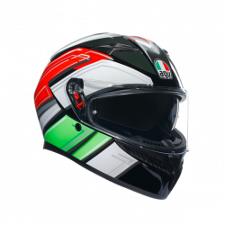 Casca AGV K3 - WING italy, Alb/Rosu/Verde
