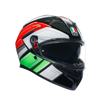 Casca AGV K3 - WING italy, Alb/Rosu/Verde Casca AGV K3 - WING italy, Alb/Rosu/Verde