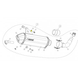 Bucsa distantare AKRAPOVIC WASHER P-DR4 Bucsa distantare AKRAPOVIC WASHER P-DR4
