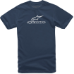 Tricou moto ALPINESTARS TEE WORDMARK NAVY/WT thumb