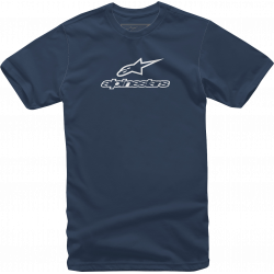 Tricou moto ALPINESTARS TEE WORDMARK NAVY/WT Tricou moto ALPINESTARS TEE WORDMARK NAVY/WT