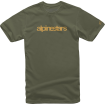 Tricou moto ALPINESTARS TEE HERITAGE GRN/GLD Tricou moto ALPINESTARS TEE HERITAGE GRN/GLD thumb