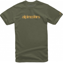Tricou moto ALPINESTARS TEE HERITAGE GRN/GLD Tricou moto ALPINESTARS TEE HERITAGE GRN/GLD