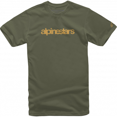 Tricou moto ALPINESTARS TEE HERITAGE GRN/GLD