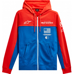 Hanorac moto ALPINESTARS HOODIE H-BLOCK RED/BLU Hanorac moto ALPINESTARS HOODIE H-BLOCK RED/BLU