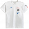 Tricou moto ALPINESTARS TEE H-BLOCK WHITE