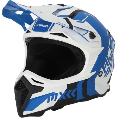 Casca motocross ACERBIS PROFILE 5 WHITE/BLUE