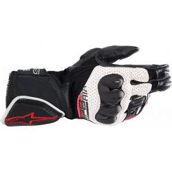Manusi din piele Alpinestars SP-8 AIR V3, Negru/Alb/Rosu Manusi din piele Alpinestars SP-8 AIR V3, Negru/Alb/Rosu
