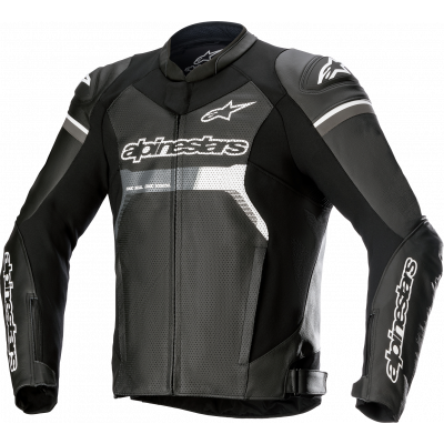 Geaca moto de piele Alpinestars GP Force Airflow, Negru