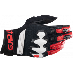 Manusi ALPINESTARS HALO BLK/WT/RD Manusi ALPINESTARS HALO BLK/WT/RD
