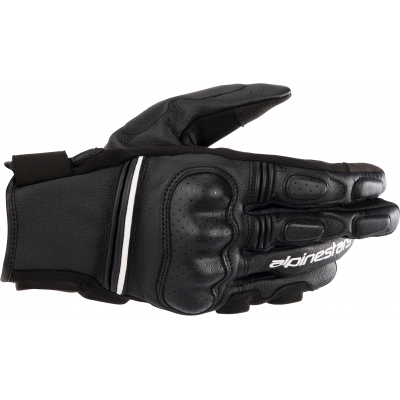 Manusi de piele Alpinestars PHENOM, Negru/Alb