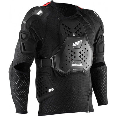 Armura motocross LEATT 3DF AIRFIT hybrid, Negru