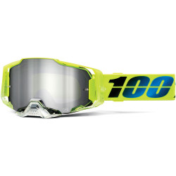 Ochelari motocross 100% ARMEGA koropi mirror, Galben/Argint