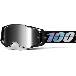 Ochelari motocross 100% ARMEGA krisp mirror, Negru/Argint