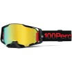 Ochelari motocross 100% ARMEGA tzar mirror, Auriu thumb