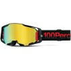Ochelari motocross 100% ARMEGA tzar mirror, Auriu thumb