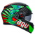Casca AGV K3 - KAMALEON, Negru/Verde/Rosu thumb