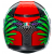 Casca AGV K3 - KAMALEON, Negru/Verde/Rosu thumb