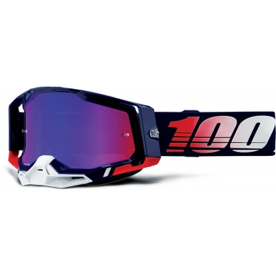 Ochelari motocross 100% RACECRAFT2 REPUBLIC - MIRROR RED/BLUE