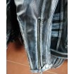 Geaca de piele CHOPPER BLACK/GREY thumb