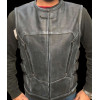 Vesta moto de piele ROADER GREY