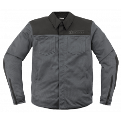 Geaca moto din textil ICON UPSTATE mesh ce, Albastru