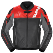 Geaca moto de piele SPIDI DP PROGRESSIVE LEATHER, Rosu/Negru thumb