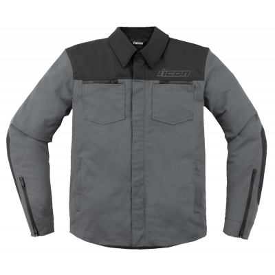 Geaca din textil ICON UPSTE CANVAS CE GREY