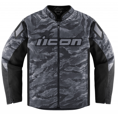 Geaca moto textil ICON HOOLIGAN CE TIGER`S BLOOD, Gri