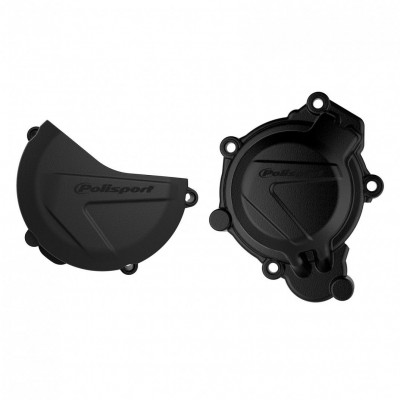 Set protectii motor KTM XC/SX 125/200 2016-18 HUSQ TC 125 2016-18 BLACK