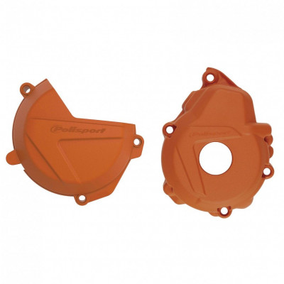 Set protectii motor KTM EXCF/XCFW 250/350 2017- FE250/350 2019-   ORANGE
