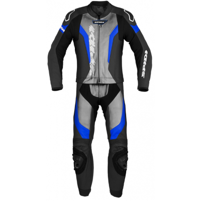 Combinezon moto de piele SPIDI LASER TOURING Black/Blue 2PC