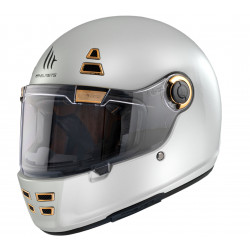 Casca MT JARAMA A0 GLOSS PEARL Alb