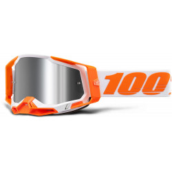 Ochelari motocross 100% RACECRAFT ORANGE SILVER FLASH