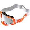 Ochelari motocross 100% RACECRAFT ORANGE SILVER FLASH thumb