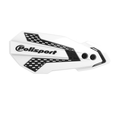 Kit protectii ghidon POLISPORT MX FLOW KTM/HUSQ/SHERCO/GAS GAS WHITE/BLACK