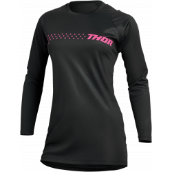 Bluza motocross pentru dame THOR Sector Minimal Black, Pink Bluza motocross pentru dame THOR Sector Minimal Black, Pink