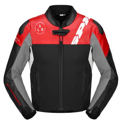Geaca moto de piele SPIDI DP PROGRESSIVE HYBRID PERFORATED Red